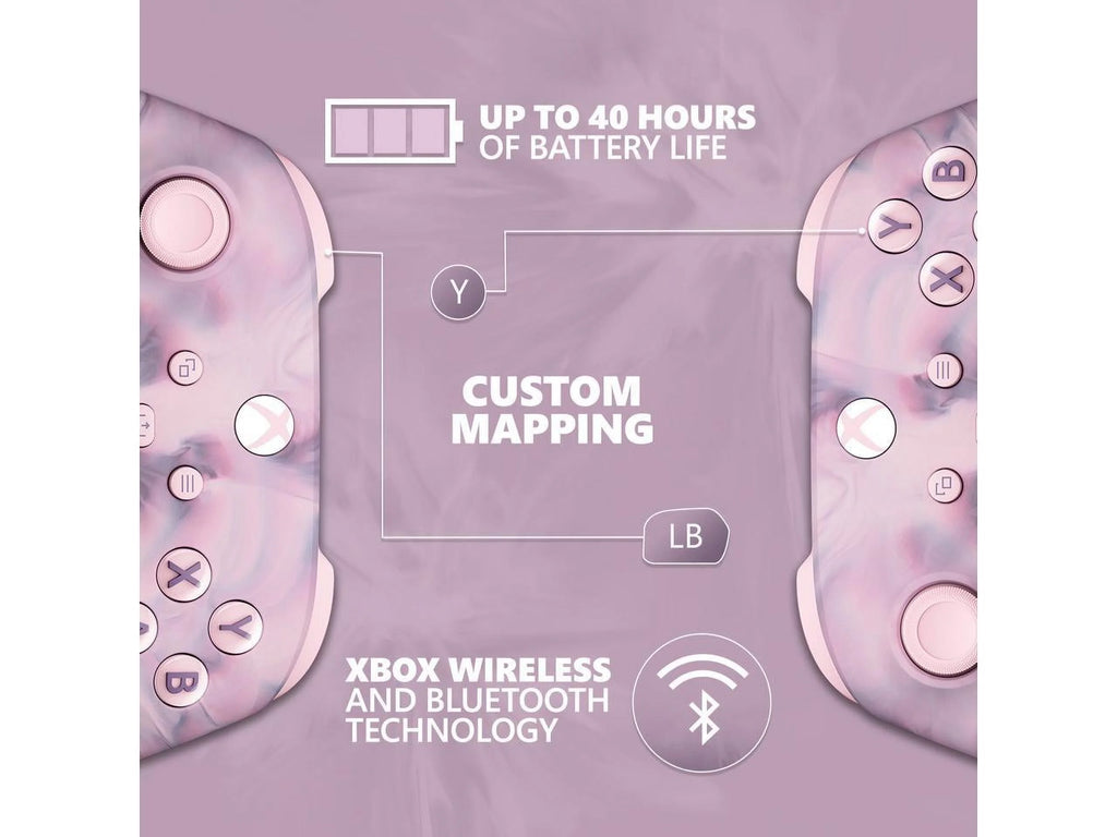 Wireless Controller with Bluetooth, Hybrid D-Pad, Textured Grip A166