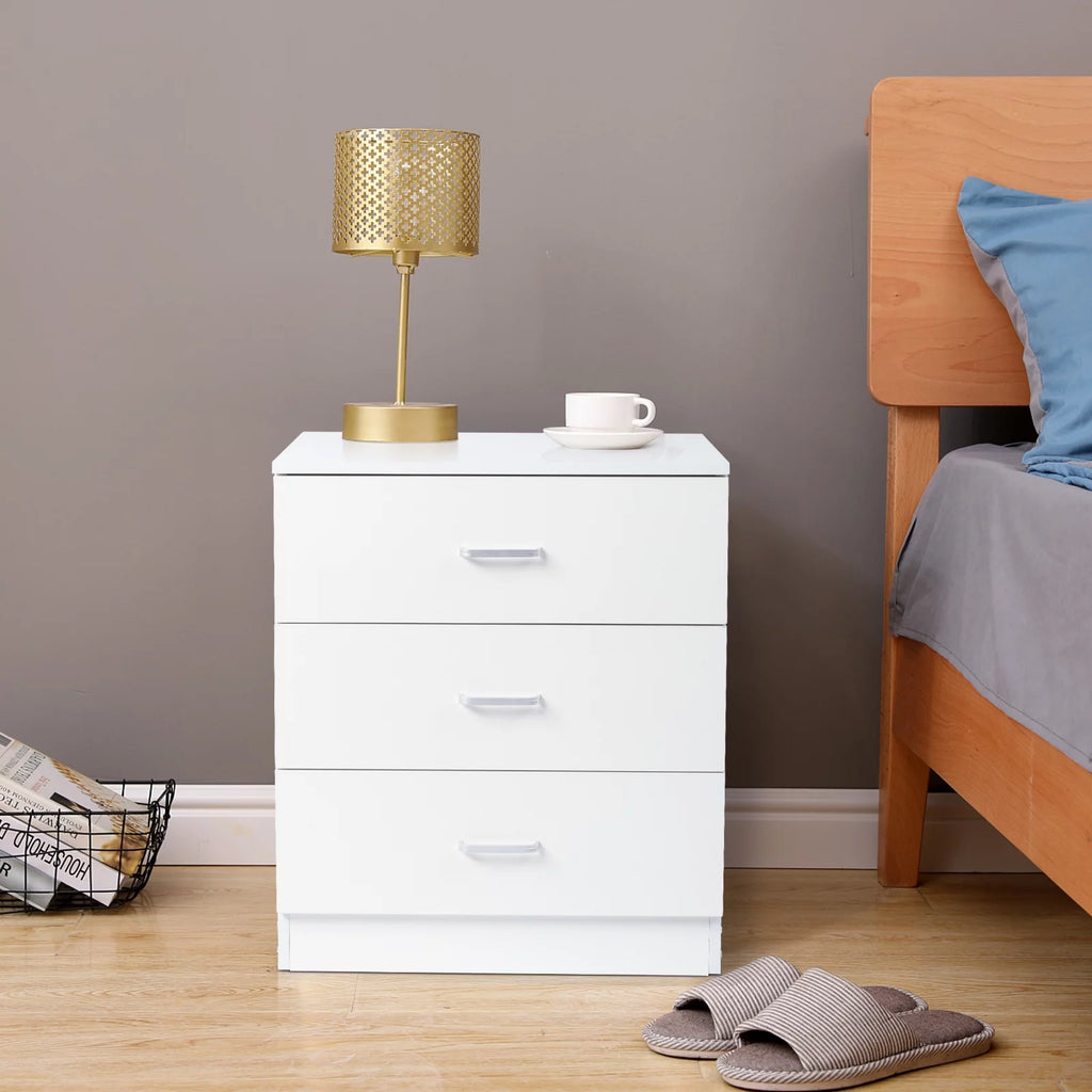 Modern Dresser Cabinet, 3-Drawer Wooden Storage for Bedroom A762