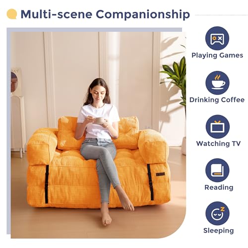 Folding Sofa Bed, L-Shaped Convertible Sleeper Couch with Armrest and Pillow, Dark Grey M375676