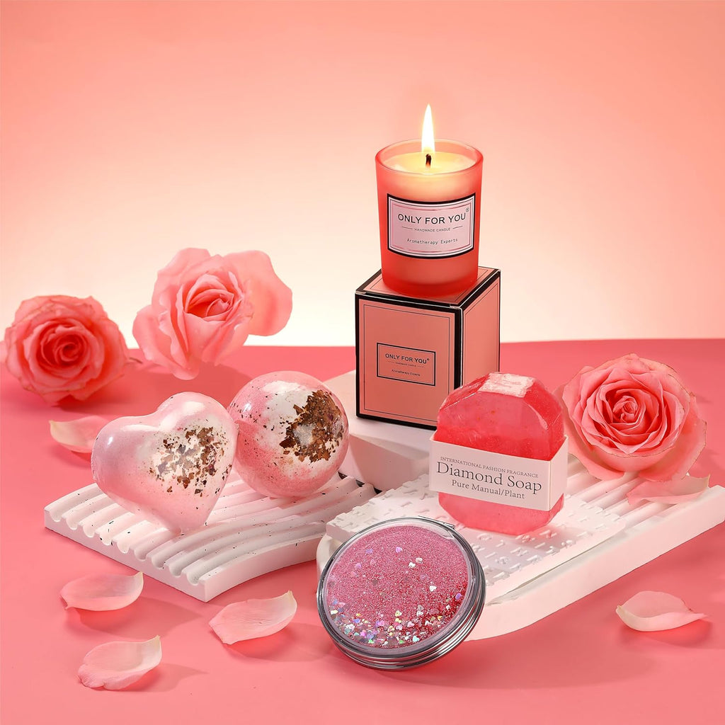 Rose Bath Relaxing Gift Set for Women W8775