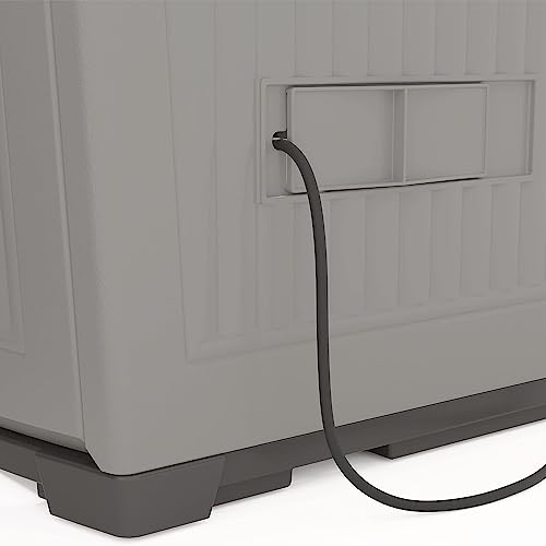 Outdoor Storage Shed for Patio and Garden, 130 Gallon, Dove Gray J61711