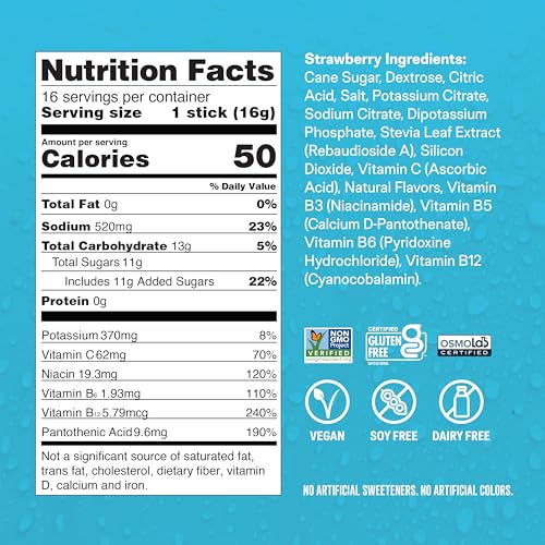 Hydration Multiplier Electrolyte Powder Drink Mix, Lemon Lime, 16 Servings L918917