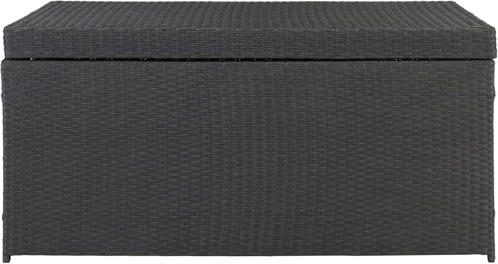 Large Deck Box with Lid - Weather Resistant Outdoor Storage Container for Toys and Tools T398
