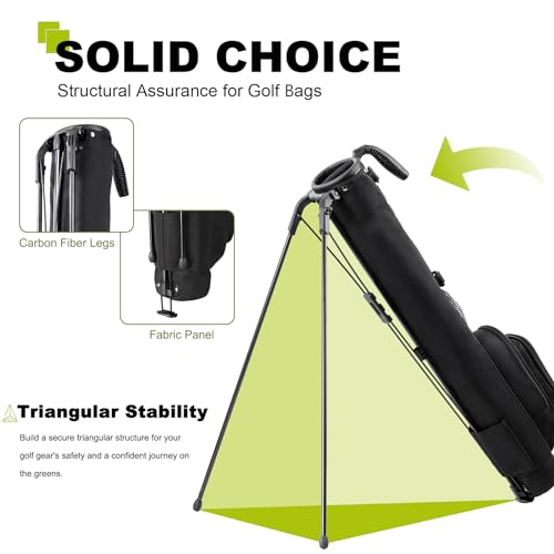 Golf Lightweight Stand Carry Bag for Driving Range and Par 3 Courses U6663