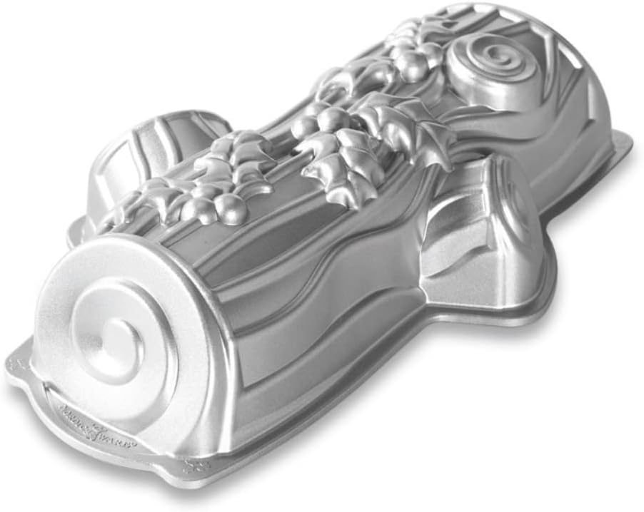 Nordic Ware Yule Log Pan, One Size, Silver
