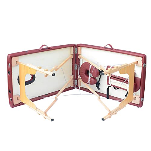 Portable Folding Massage Table, 84 Inch Adjustable Height Spa Bed with Carrying Bag J112