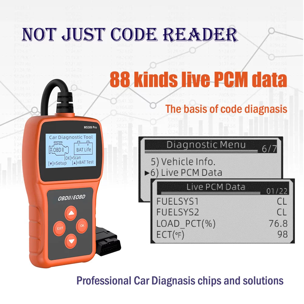 OBD2 Scanner Code Reader Car Diagnostic Tool M7282