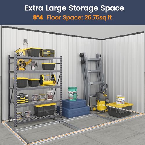 Outdoor Storage Shed 6 x 6 FT Resin Garden Shed with Lockable Door U891