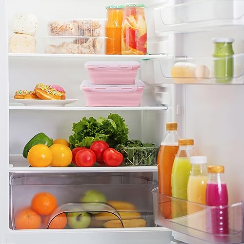 Collapsible Food Storage Containers with Airtight Lids, Microwave Safe S401756