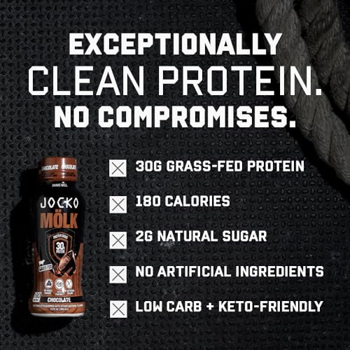 Grass Fed Protein Shakes, No Added Sugar, Keto Friendly, Ready to Drink 12 Fl Oz (Pack of 12) G676883