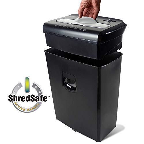Micro-Cut Paper and Credit Card Shredder with Pullout Wastebasket L124627