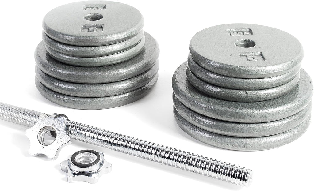 Standard 1-Inch Barbell Weight Set, 100-Pounds U7120