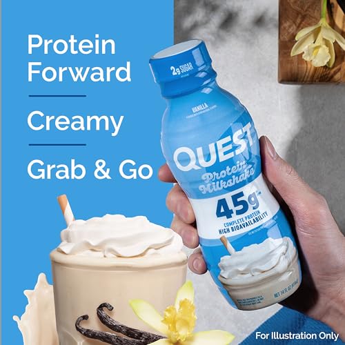 Chocolate Protein Shake, 45g Protein, Ready to Drink, 12 Count P60382