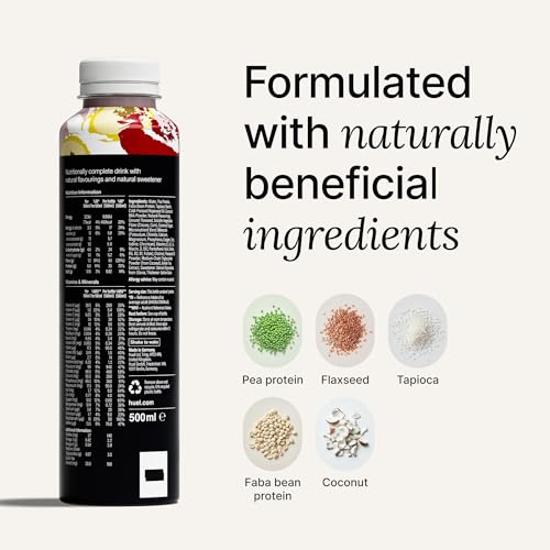 Chocolate Meal Replacement Drink, High Protein, Plant Based, 16.9 Fl Oz (12 Pack) T510