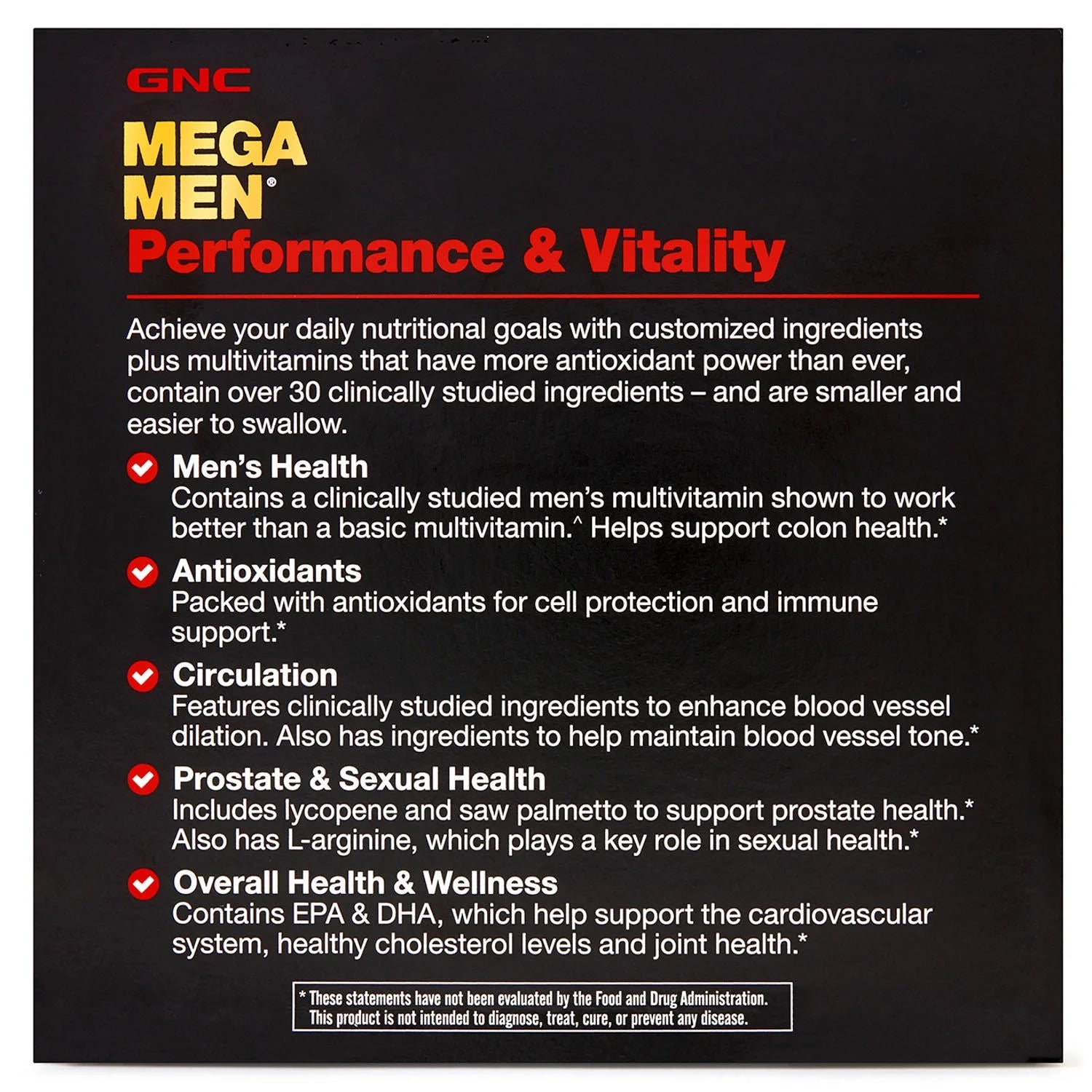 Mega Men Performance & Vitality Vitapak K635418
