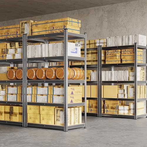5-Tier Adjustable Metal Shelving Unit for Garage, Pantry, and Warehouse M7734