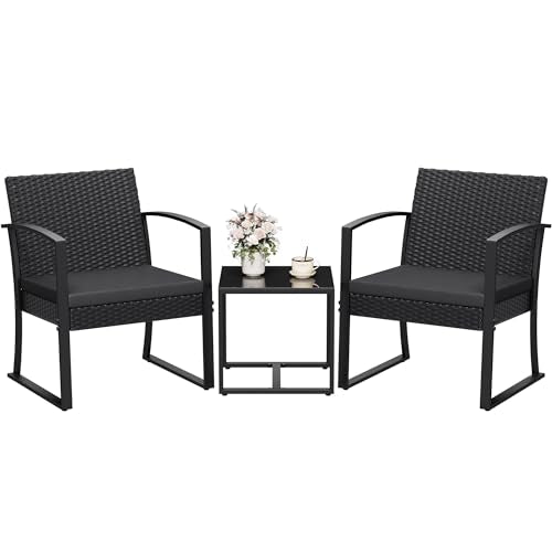 Outdoor Bistro Set 3 Piece with Cushions and Table C662