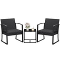 Outdoor Bistro Set 3 Piece with Cushions and Table C662