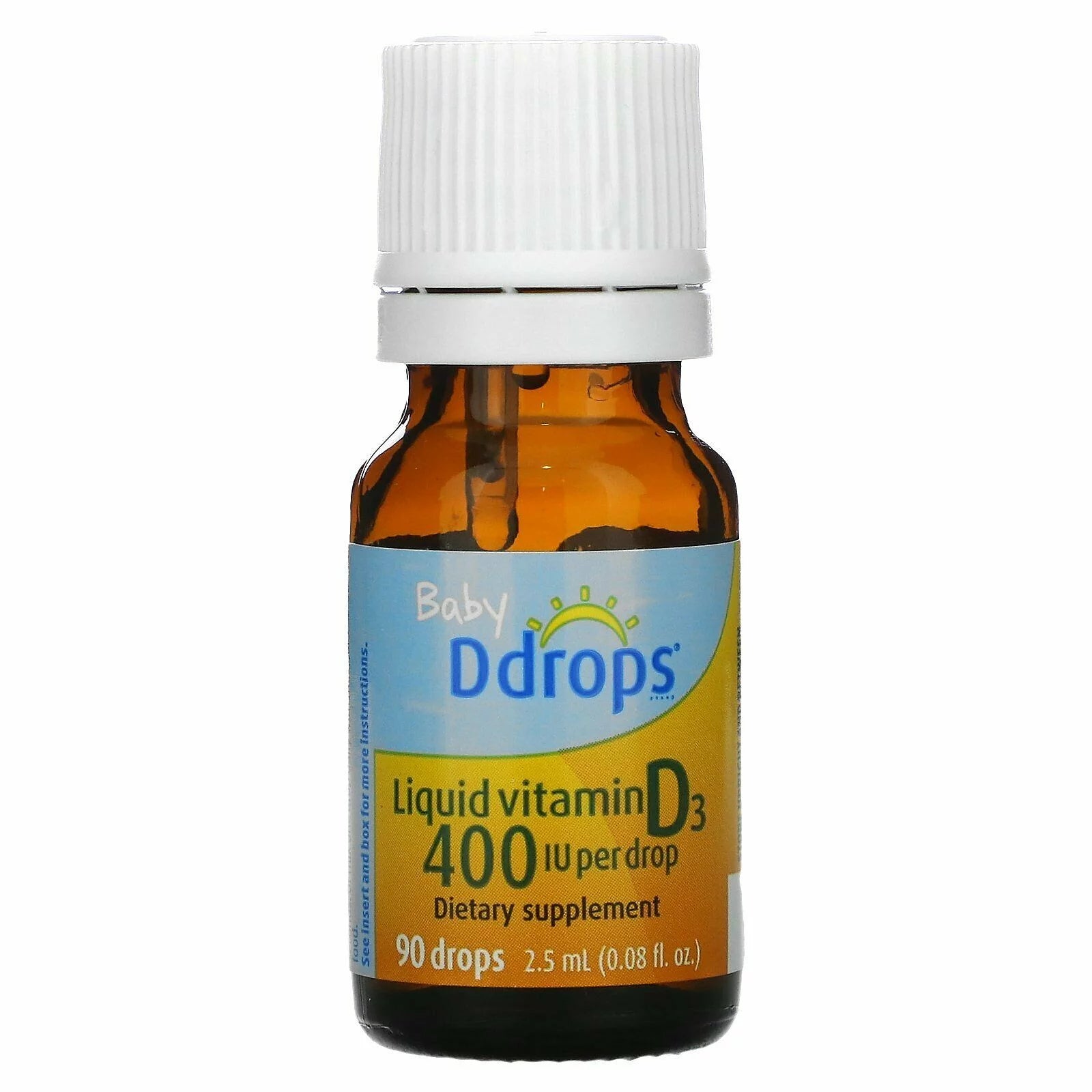 Baby Liquid Vitamin D3 400 IU 90 Drops, 4 Pack C33480