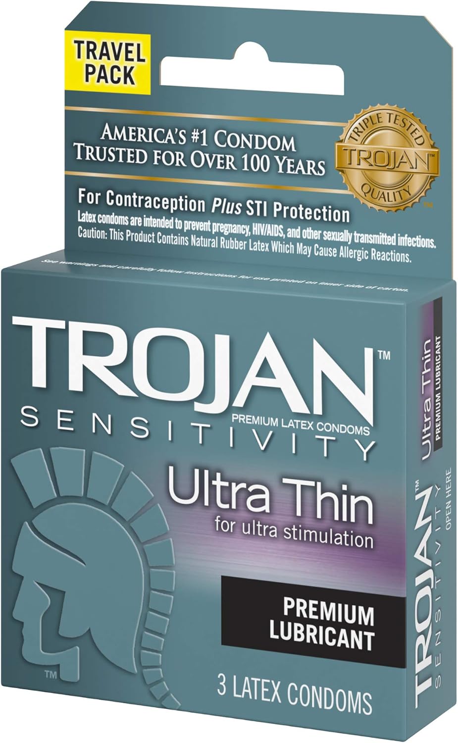 Sensitivity Ultra Thin Lubricated Condoms, 3 Count Z3976
