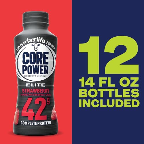 Strawberry High Protein Shake, 14oz, 12 Pack F494