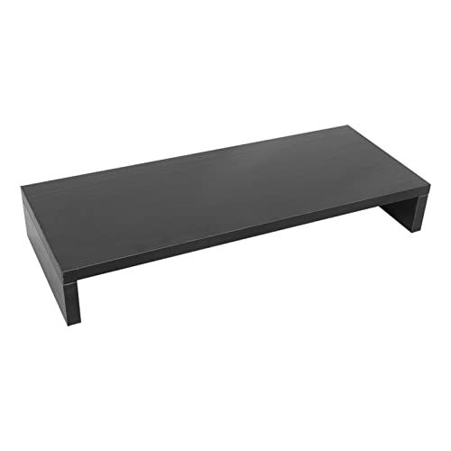 Wooden Monitor Stand Riser with LED Shelf for Desk W4936