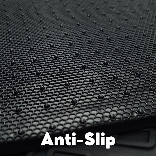 3D All-Weather Floor Mats for 2018-2024 Toyota Camry, Front & 2nd Row, Black O284
