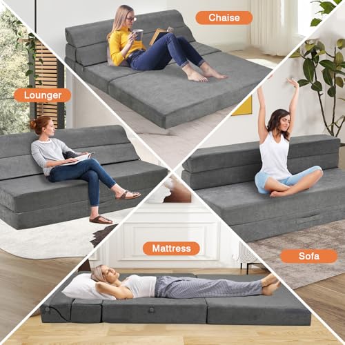 Folding Sofa Bed Convertible Sleeper Chair with Back Support I89003