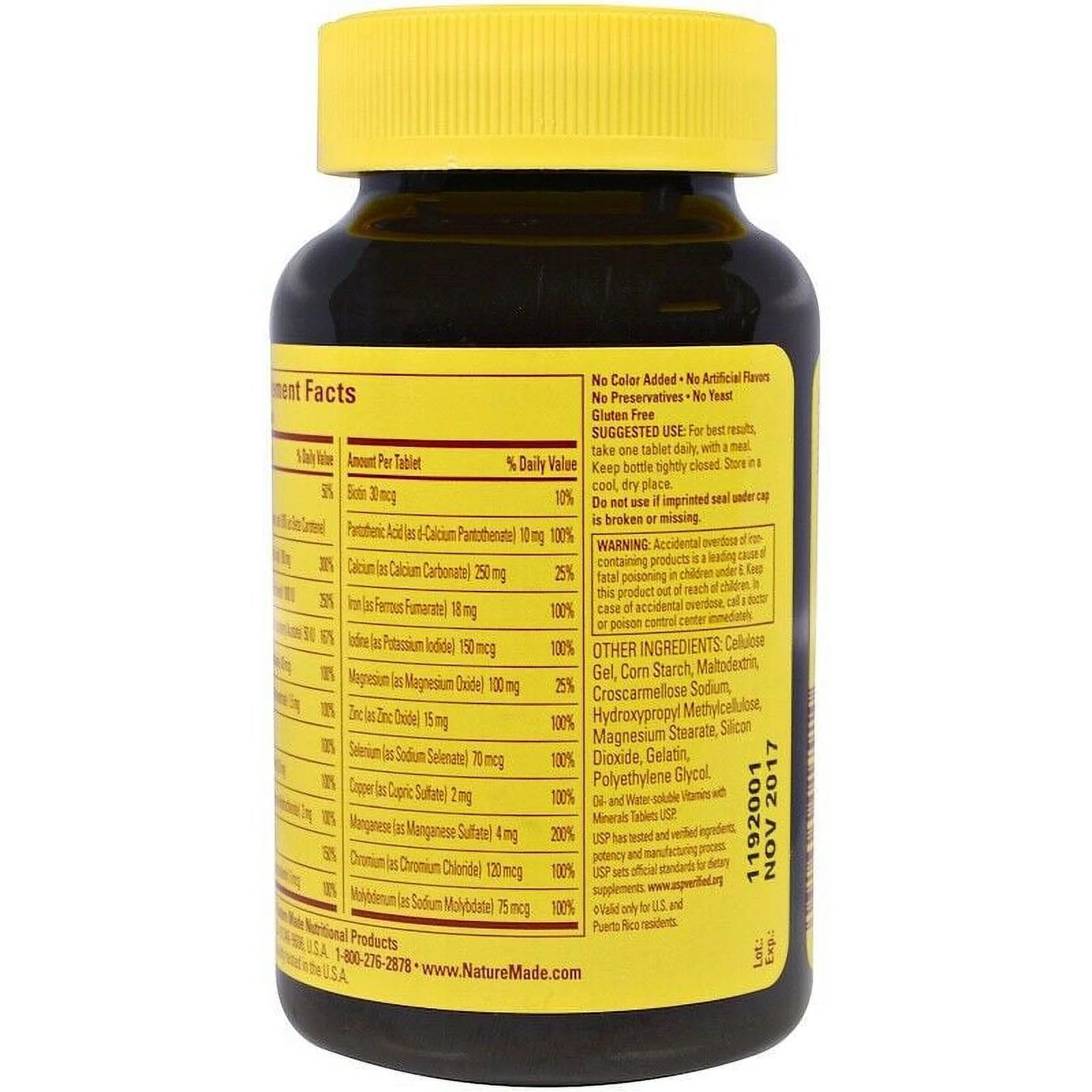Dietary Supplement Tablets with Iron, Calcium & D3, 90 Count, 3-Pack D1978