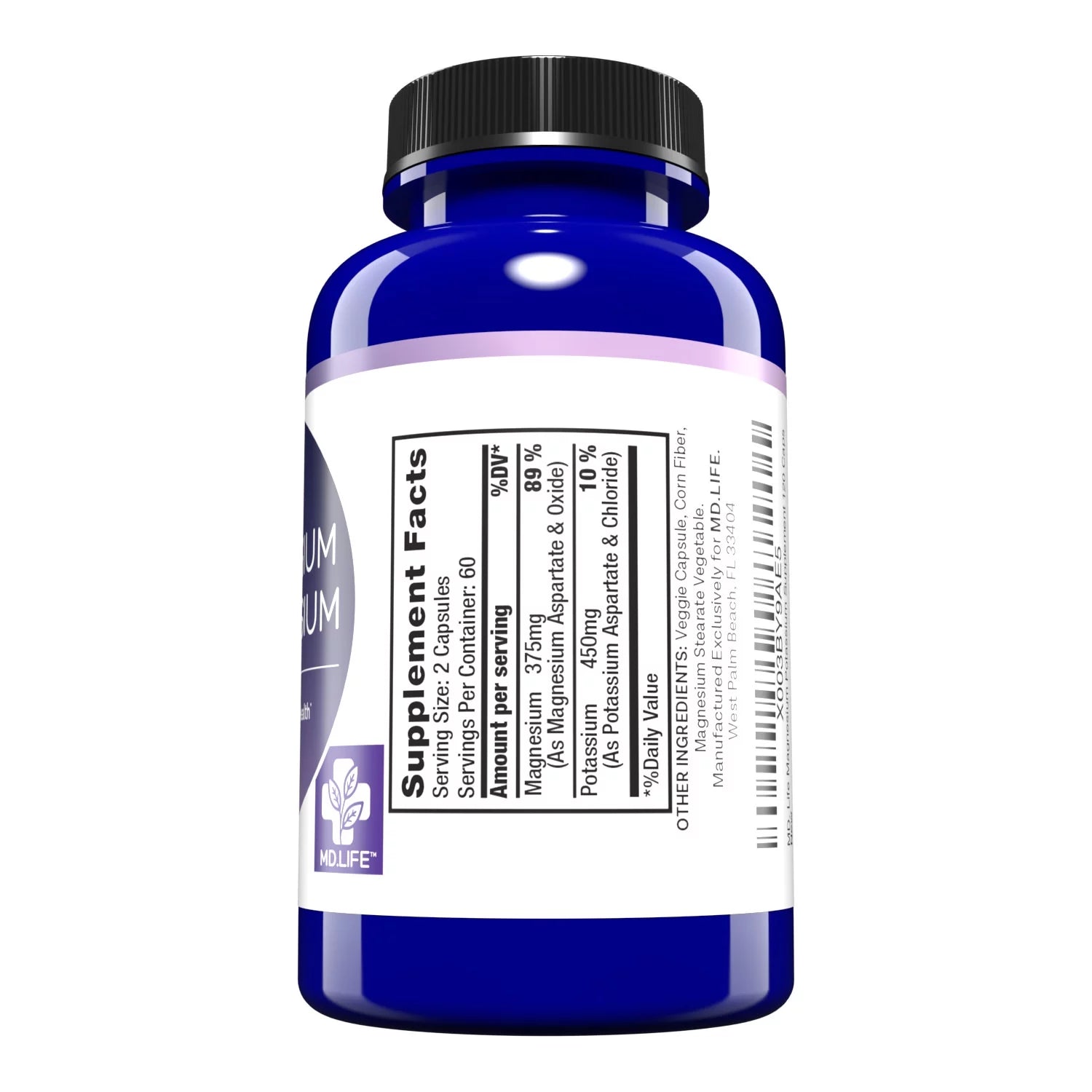 Magnesium Potassium Supplement, 120 Count G77593
