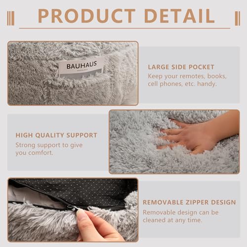 Giant Faux Fur Bean Bag Chair for Adults with Filler T74545