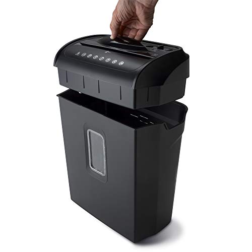 12-Sheet Micro-Cut Paper and Credit Card Shredder with Pullout Basket R7384