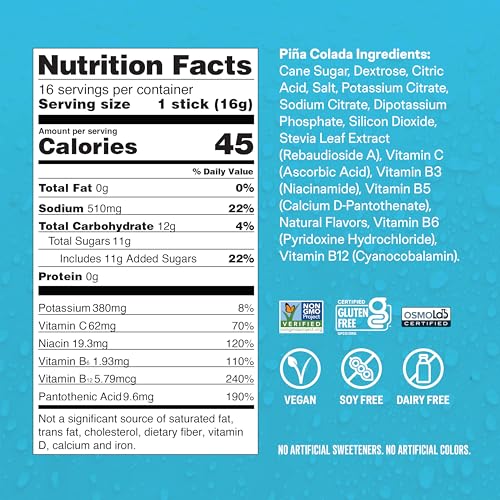Hydration Multiplier Electrolyte Powder Drink Mix, Lemon Lime, 16 Servings L918917