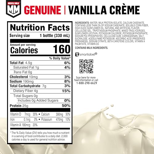Vanilla Protein Shake, 11.16 Fl Oz, 12 Pack O210406