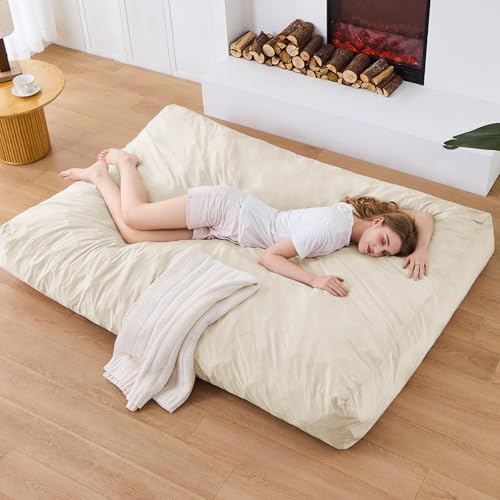 Giant Bean Bag Chair Convertible Bed with Microfiber Cover X2136