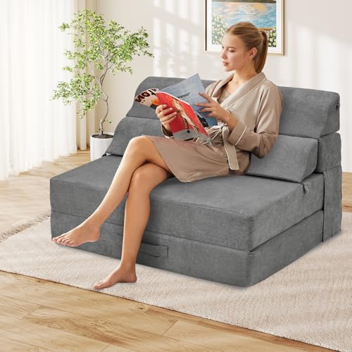 Folding Sofa Bed Convertible Sleeper Chair with Back Support I89003