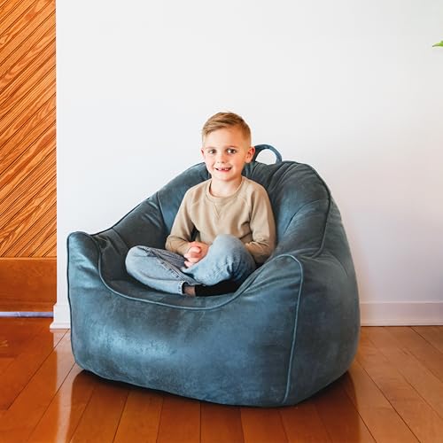 Dorm Bean Bag Chair with Drink Holder and Pocket, 3 feet R2503