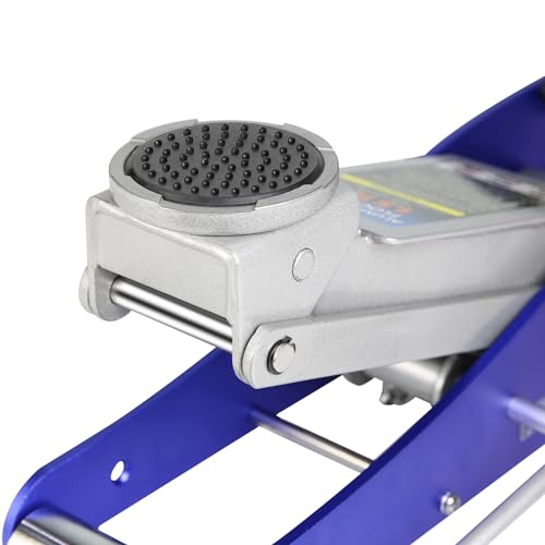 Heavy Duty Hydraulic Floor Jack, Low Profile Steel Racing Jack, 2 Ton Capacity, Blue H1350
