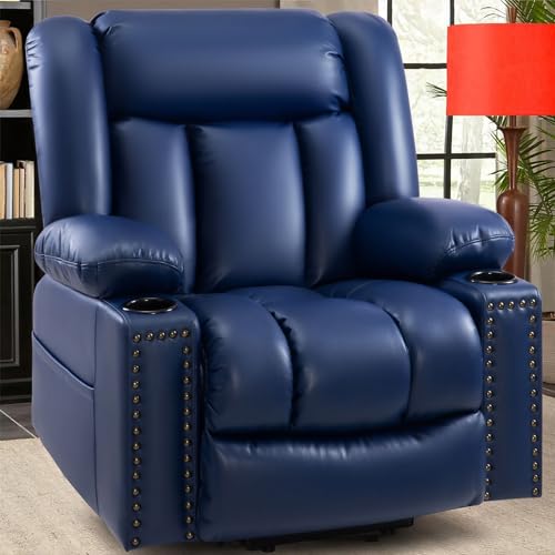 Power Lift Recliner Chair for Elderly with Heat and Massage, Adjustable Positions, Dark Brown P618617