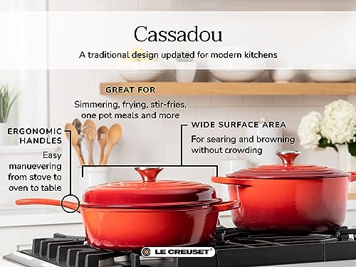 Enameled Cast Iron Cassadou, 3.75 qt. N370