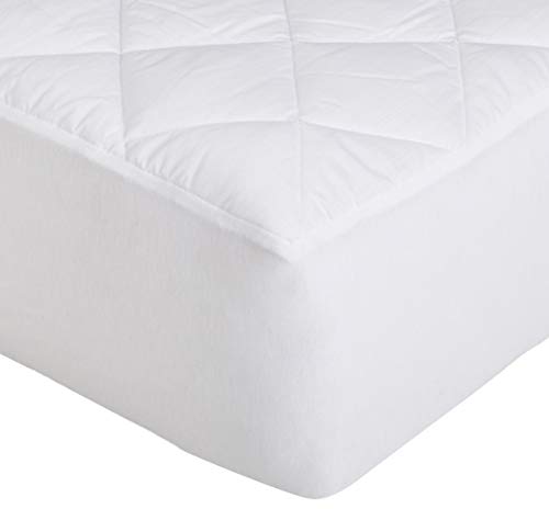 Hypoallergenic Quilted Mattress Topper Pad, Twin XL, White B63049