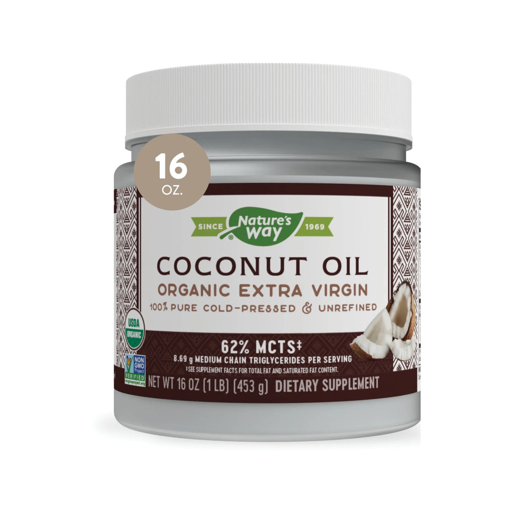 Organic Extra Virgin Coconut Oil, Cold-Pressed & Unrefined, 16 Fl Oz. U7625