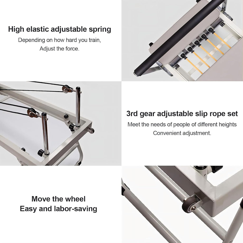 Foldable Pilates Reformer for Home and Gym Workout K708826