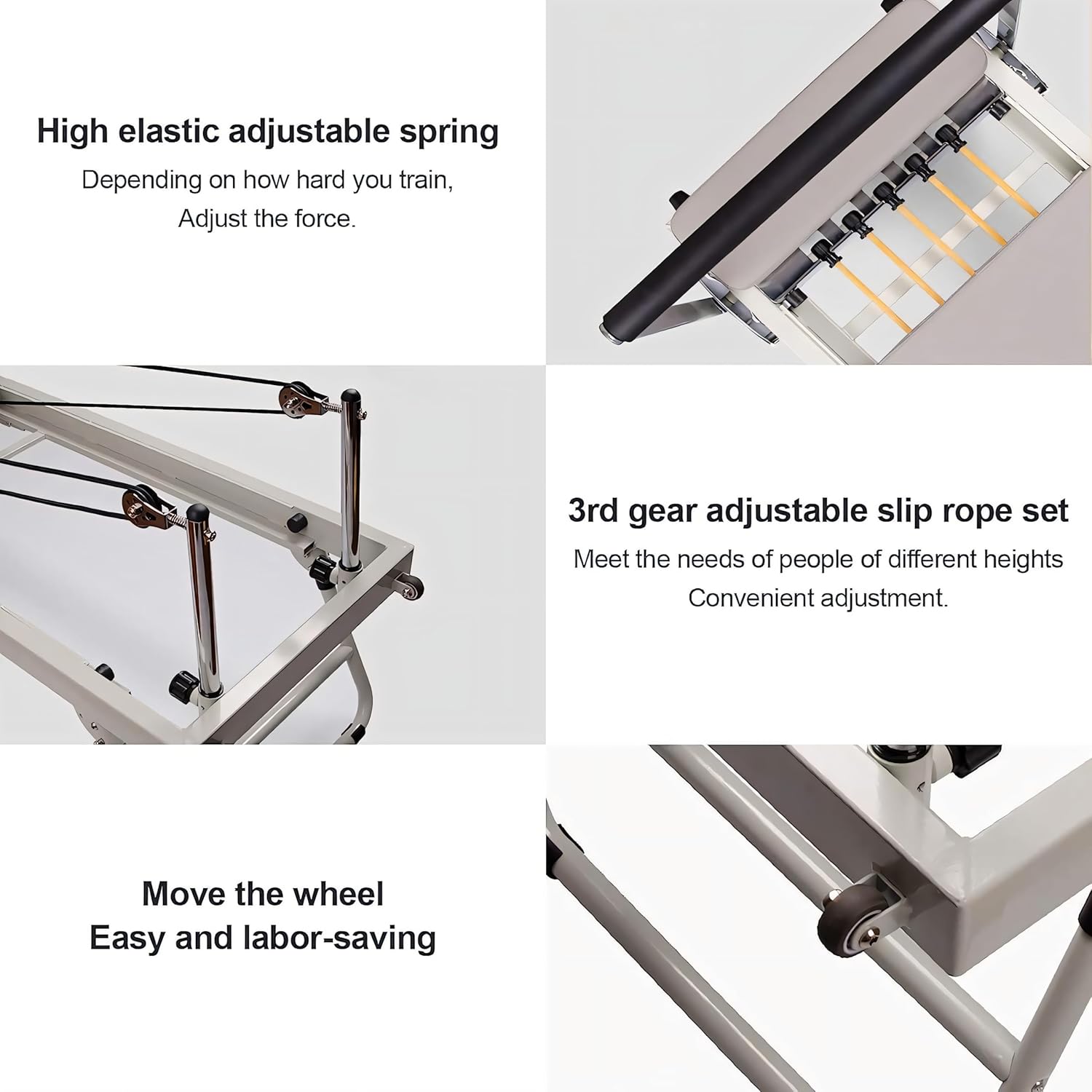 Foldable Pilates Reformer for Home and Gym Workout K708826