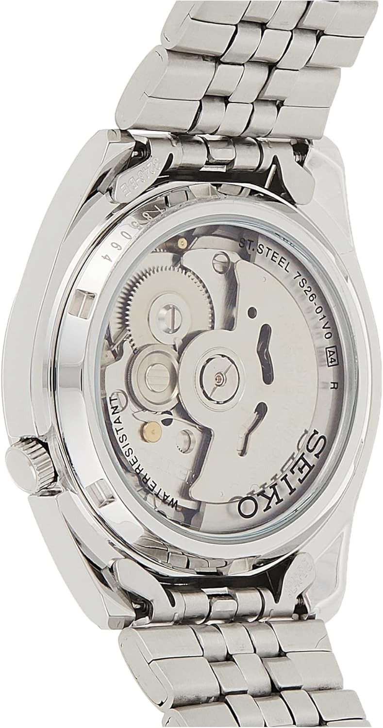Men's Automatic Watch with Black Dial and Day-Date Calendar W1123