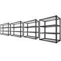 REIBII 40" W Garage Shelving 2240 LBS Storage Shelves Adjustable Metal Shelving Heavy Duty 4 Tier Metal Shelves for Pantry Basement Warehouse 40" W × 19.5" D × 59.5" H