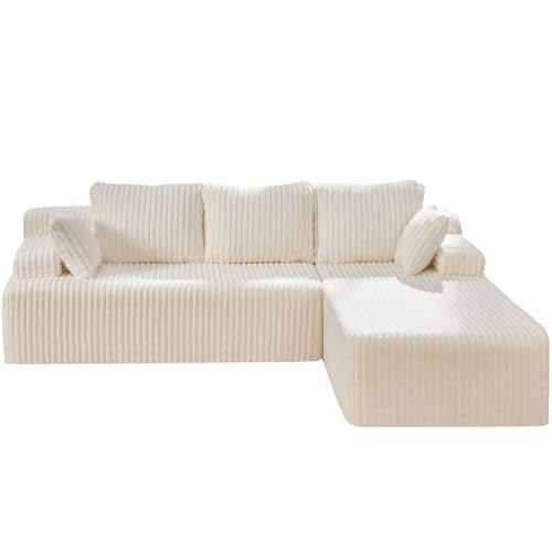 Modular L-Shape Sectional Sofa with Oversized Chaise A47792