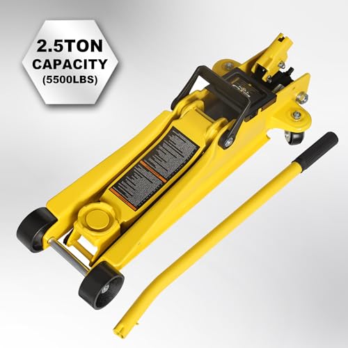 2.5 Ton Trolley Jack with Carrying Case Hydraulic Low Profile Floor Jack for Cars C877326