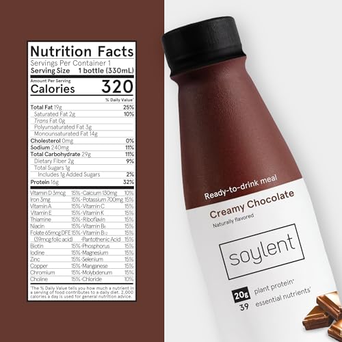 Gingerbread Meal Replacement Shake, Plant Based Protein Drink, 11oz (12 Pack) B2352