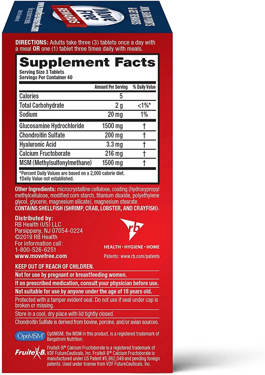 Glucosamine Chondroitin MSM Joint Supplement Tablets M978